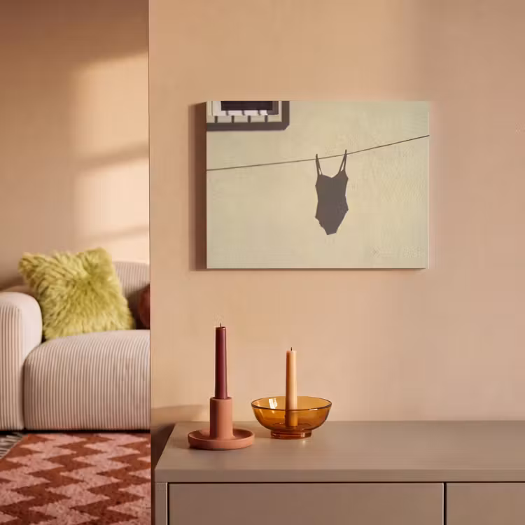 Badpak - Schaduw - Muur - Zomer - Minimalistisch PET vilt klein -sfeer1