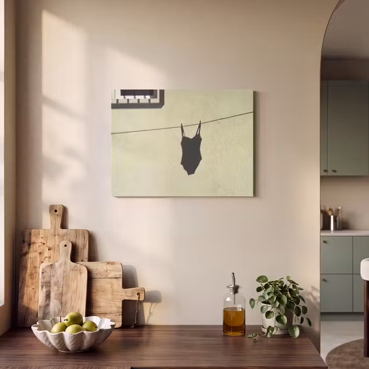 Badpak - Schaduw - Muur - Zomer - Minimalistisch PET vilt klein -sfeer2