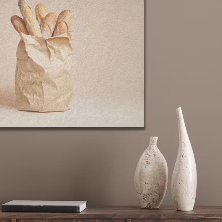 Baguette - Brood - Stokbrood - Beige PET vilt klein -sfeer6_closeup