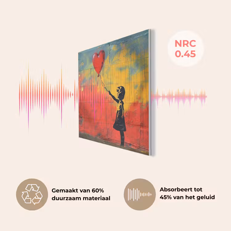 Banksy - Kunst - Graffiti - Meisje - Street art PET vilt klein -USP_NL