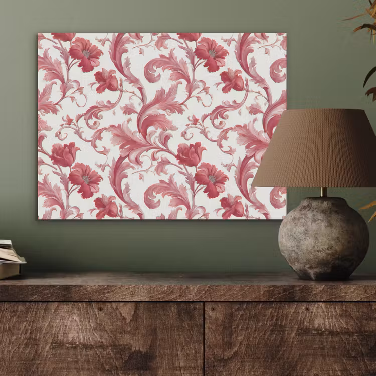 Barok - Patroon - Rood PET vilt klein 837 -sfeer2