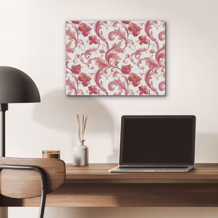 Barok - Patroon - Rood PET vilt klein 837 -sfeer5