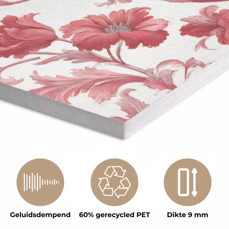 Barok - Patroon - Rood PET vilt klein 837 -closeup_NL