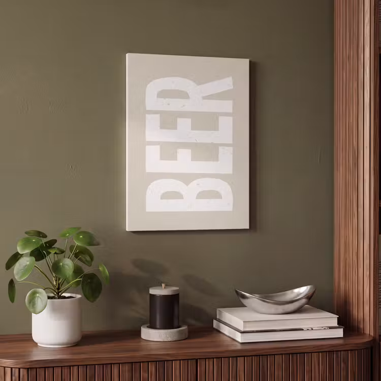 Beer - Japandi - Beige - Decoratie PET vilt klein -sfeer3