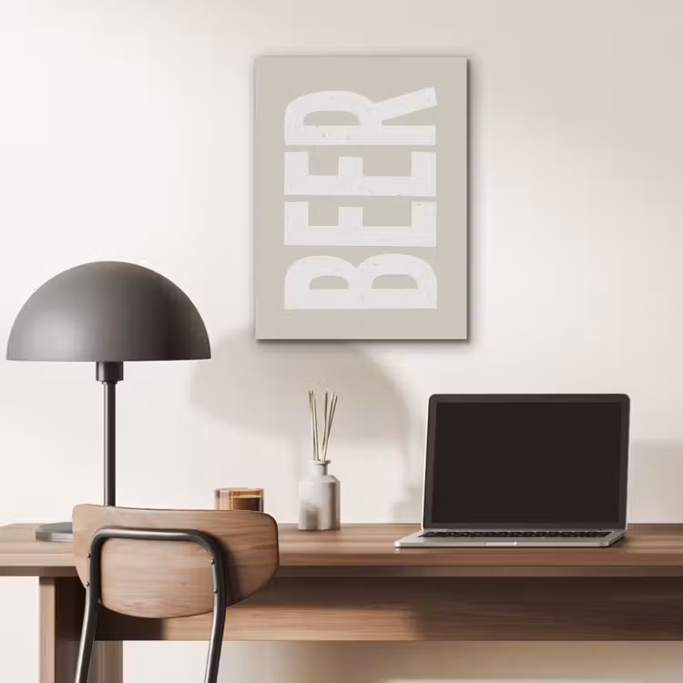 Beer - Japandi - Beige - Decoratie PET vilt klein -sfeer5