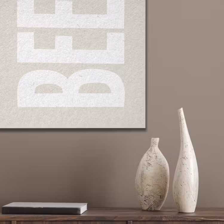 Beer - Japandi - Beige - Decoratie PET vilt klein -sfeer6_closeup