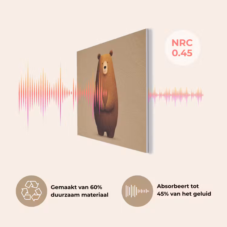 Beer - Minimalistisch - Bruin PET vilt klein -USP_NL