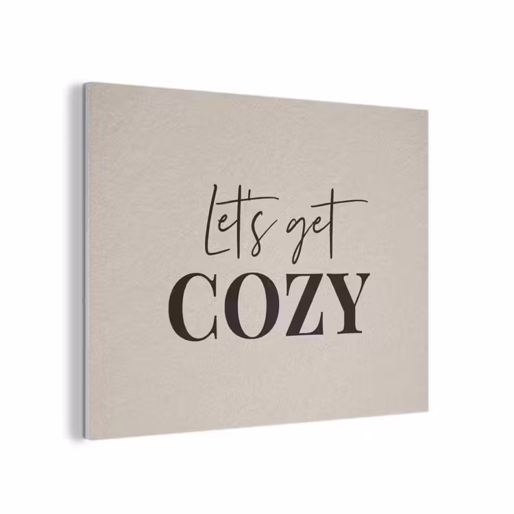 Beige - Winter - Quote - Cozy PET vilt klein -3d