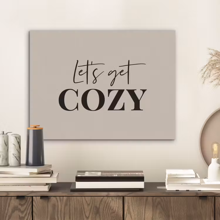 Beige - Winter - Quote - Cozy PET vilt klein -sfeer1