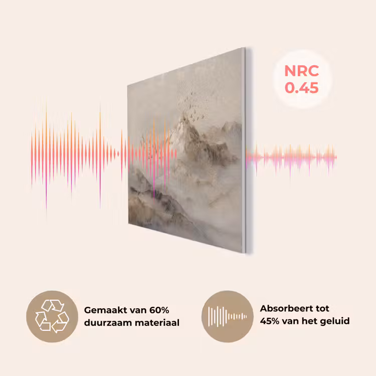 Berglandschap - Mist  - Penseelstreken PET vilt klein -USP_NL