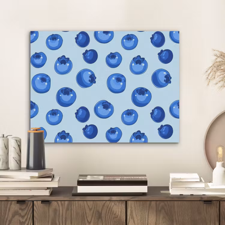 Bessen - Modern - Blauw PET vilt klein 837 -sfeer1