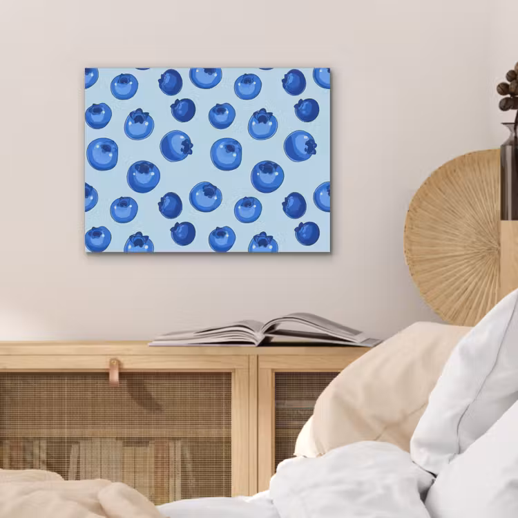 Bessen - Modern - Blauw PET vilt klein 837 -sfeer3