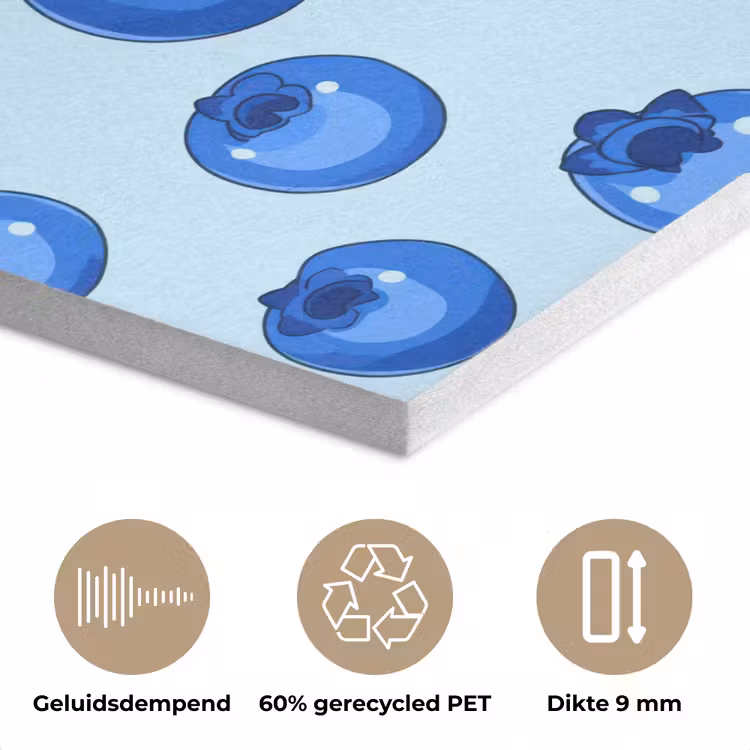Bessen - Modern - Blauw PET vilt klein 837 -closeup_NL