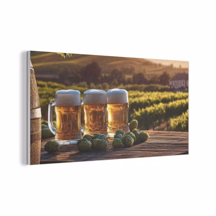 Bier - Hop - Landschap PET vilt middel -3d