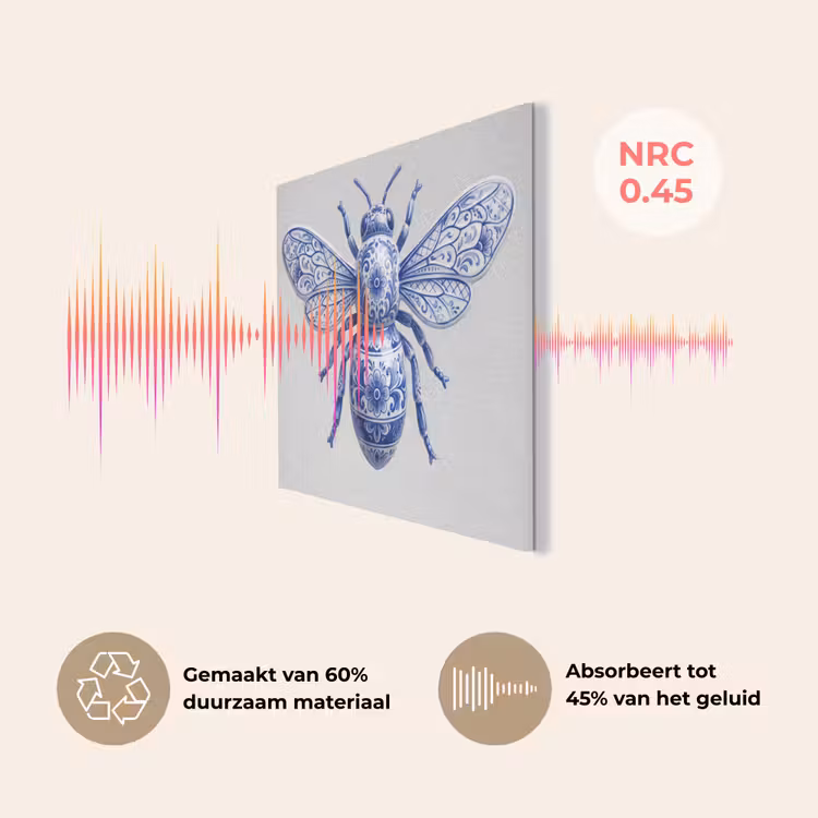 Bij - Modern - Delfts - Blauw PET vilt klein -USP_NL