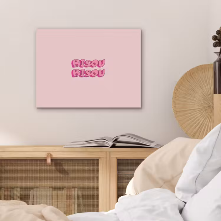 Bisou - Roze - Schaduw PET vilt klein -sfeer3
