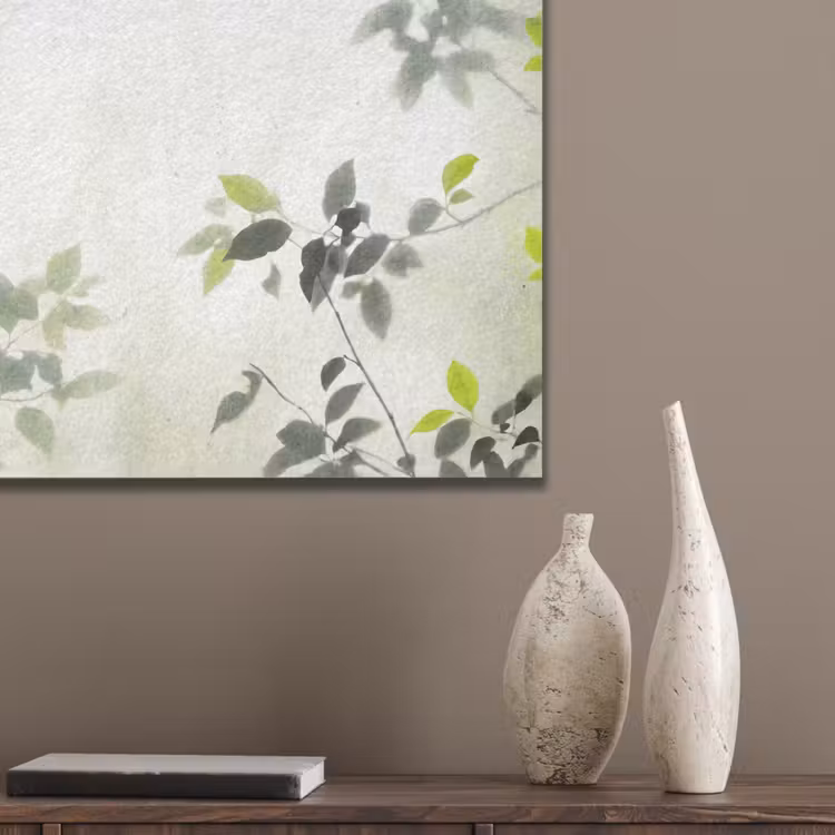 Blad - Schaduw - Natuur - Abstract - Groen PET vilt klein -sfeer6_closeup