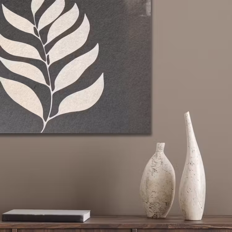 Blad - Wit - Minimalistisch PET vilt klein -sfeer6_closeup