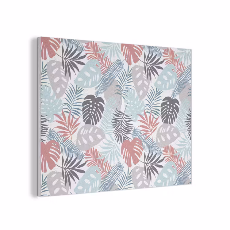 Inductie beschermer - Bladeren - Pastel - Jungle - Afdekplaat voor kookplaat PET vilt klein -3d