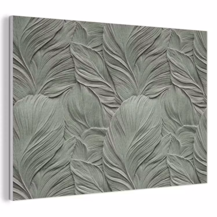 Bladeren - Textuur - Groen PET vilt klein 837 -3d