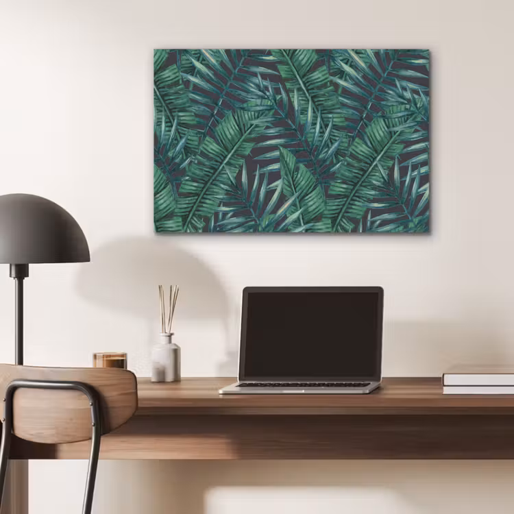 Bladeren - Tropical - Jungle PET vilt middel -sfeer5