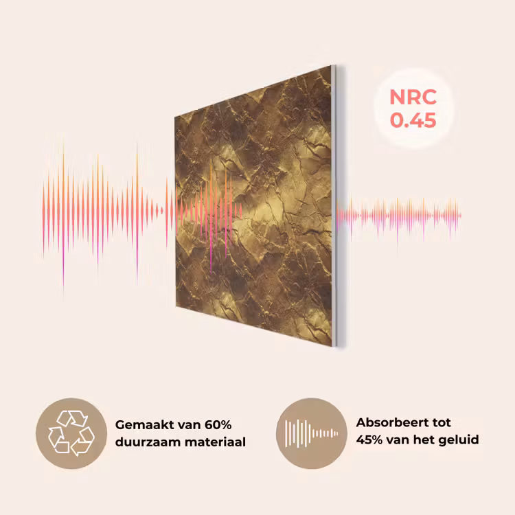 Bladgoud - Textuur  - Goud PET vilt klein 837 -USP_NL