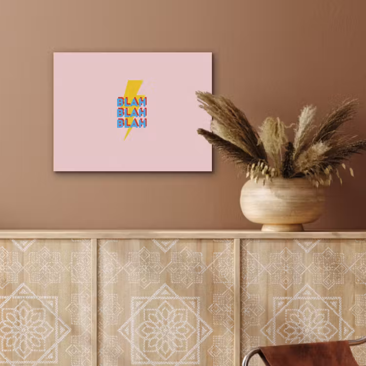Blah - Bliksem - Roze PET vilt klein -sfeer4