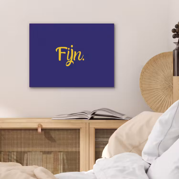 Blauw - Geel - Fijn PET vilt klein -sfeer3