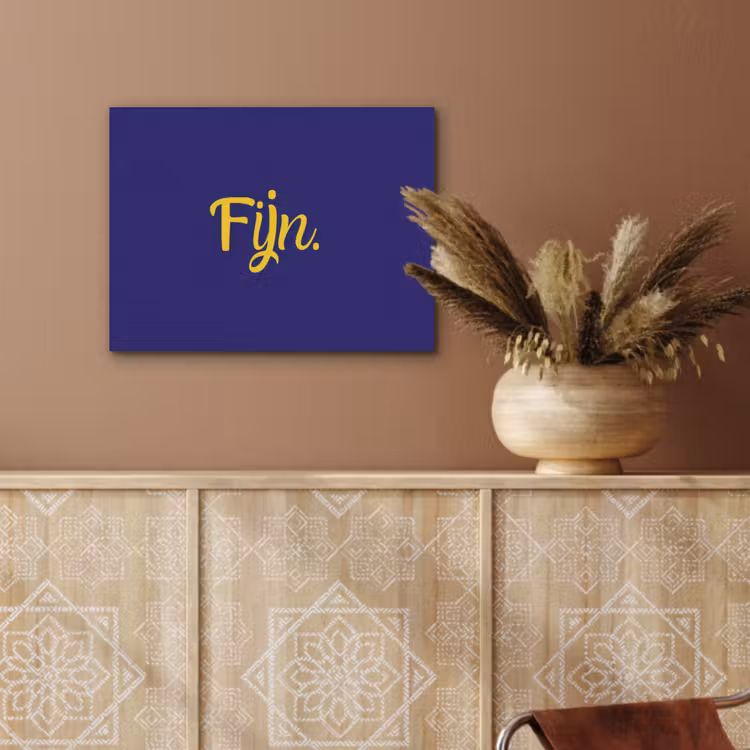 Blauw - Geel - Fijn PET vilt klein -sfeer4