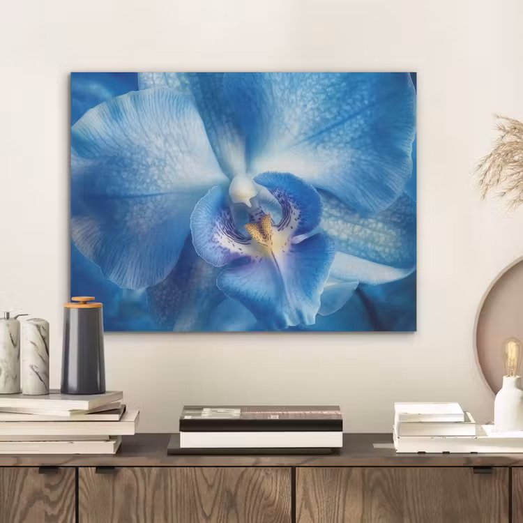 Blauw - Orchidee - Elegeant PET vilt klein -sfeer1