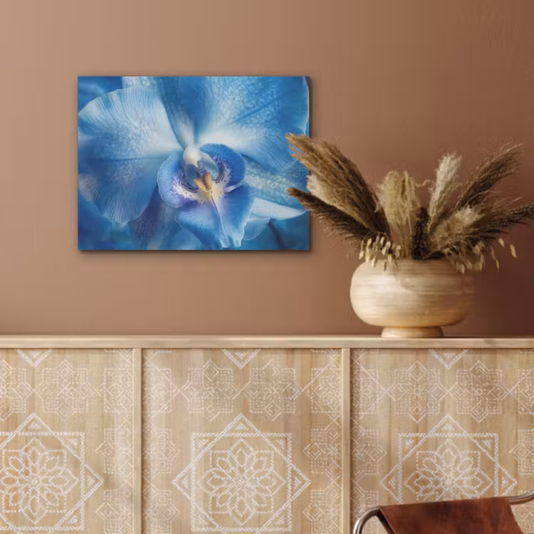 Blauw - Orchidee - Elegeant PET vilt klein -sfeer4