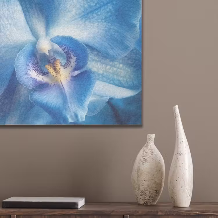 Blauw - Orchidee - Elegeant PET vilt klein -sfeer6_closeup