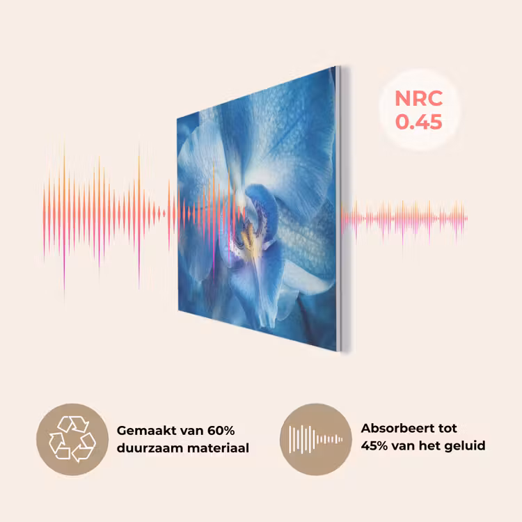 Blauw - Orchidee - Elegeant PET vilt klein -USP_NL
