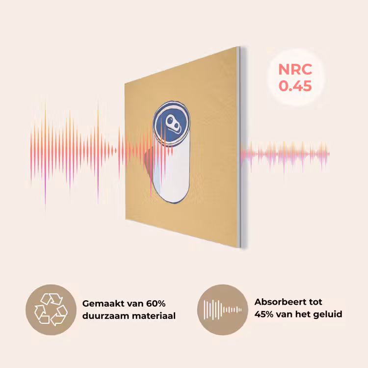 Blikje - Minimalistisch - Blauw - Illustratie PET vilt klein -USP_NL