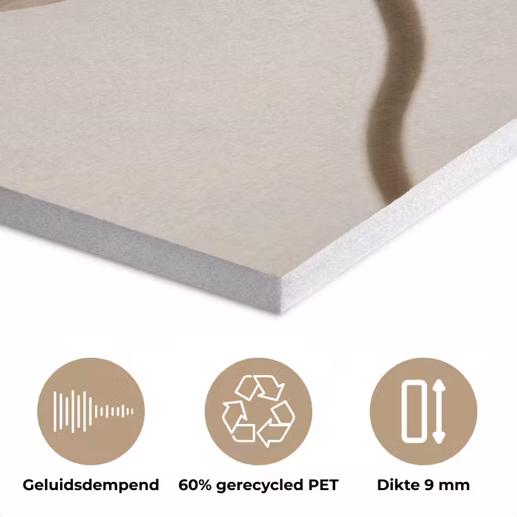 Bloem - Beige - Crème PET vilt klein -closeup_NL
