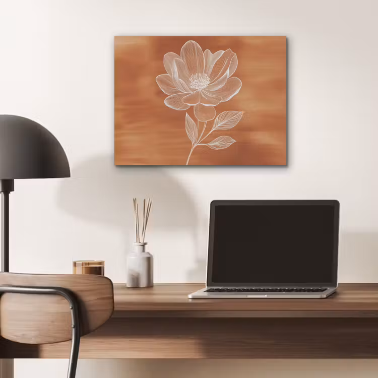 Bloem - Minimalistisch - Wit PET vilt klein -sfeer5