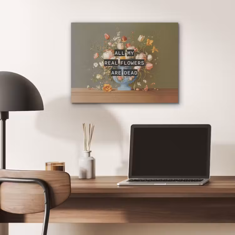 Bloem - Quote - Vintage - Art PET vilt klein -sfeer5