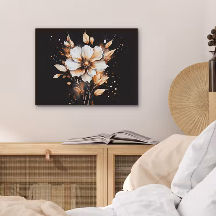 Bloem - Verf - Goud - Graffiti - Modern PET vilt klein -sfeer3