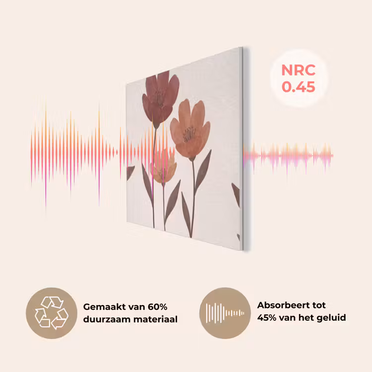 Bloemen - Abstract - Modern - Bruin - Decoratief PET vilt klein -USP_NL