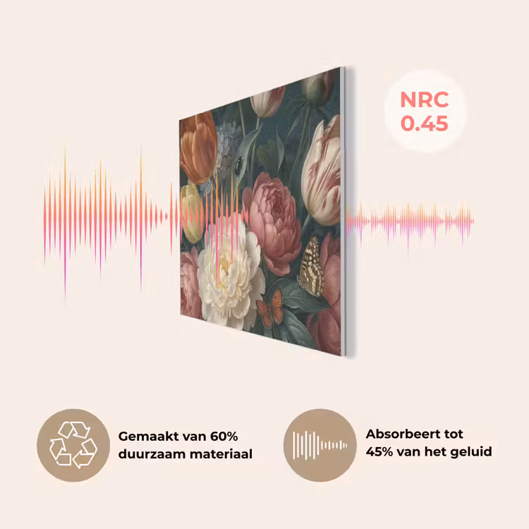Bloemen - Boeket - Natuur - Klassiek - Donker PET vilt klein -USP_NL