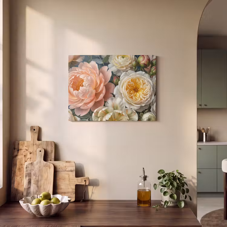 Bloemen - Boeket - Natuur - Klassiek - Kleurrijk PET vilt klein -sfeer2