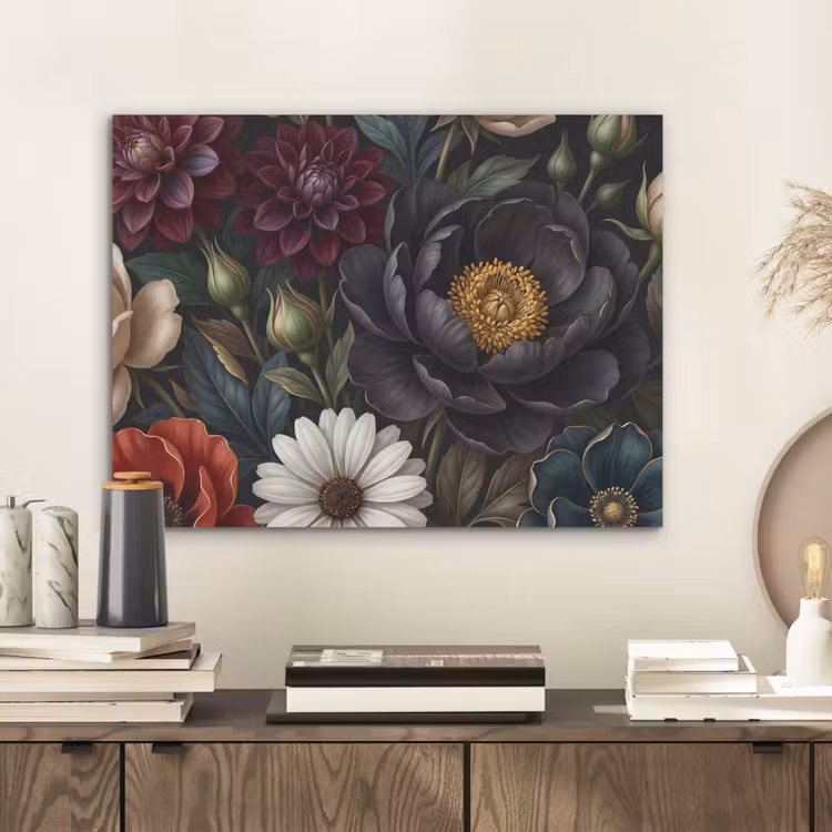 Bloemen - Boeket - Natuur - Klassiek - Weelderig PET vilt klein -sfeer1