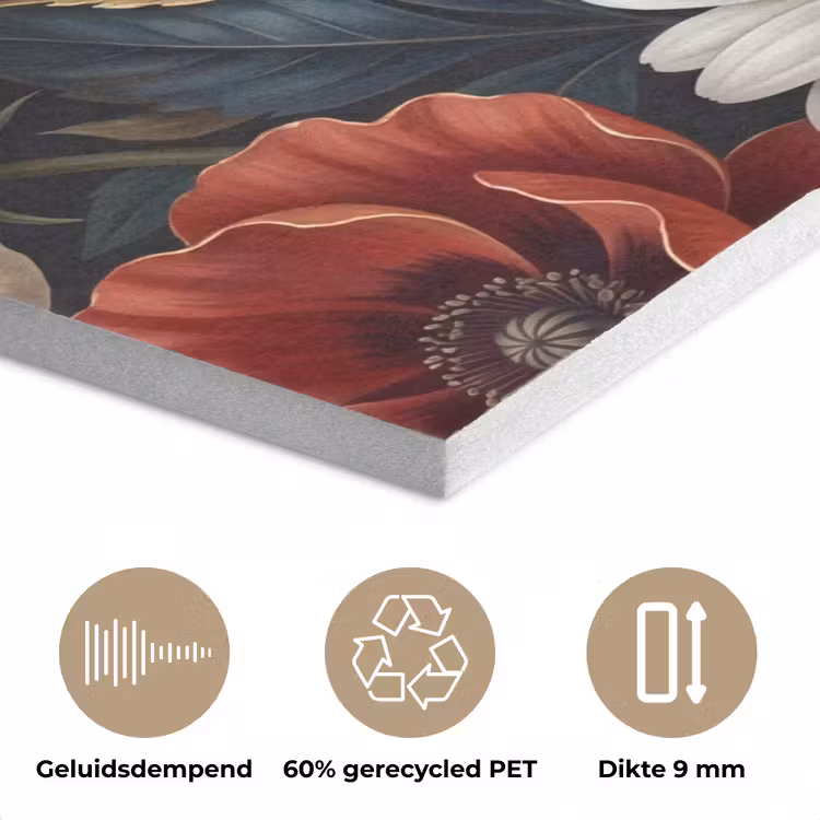 Bloemen - Boeket - Natuur - Klassiek - Weelderig PET vilt klein -closeup_NL