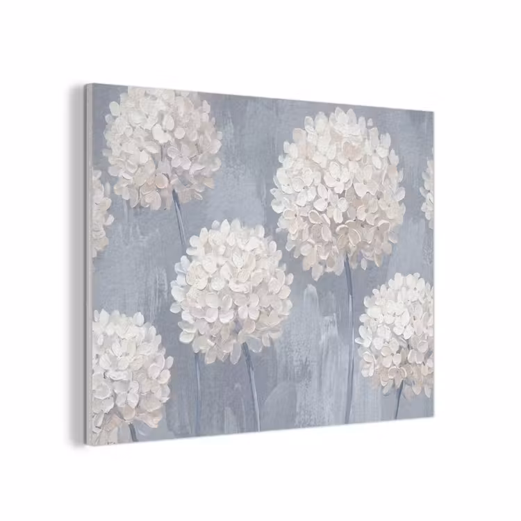 Bloemen - Illustratie - Blauw PET vilt klein -3d