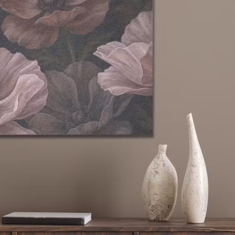 Bloemen - Natuur - Roze - Donker - Modern PET vilt klein -sfeer6_closeup