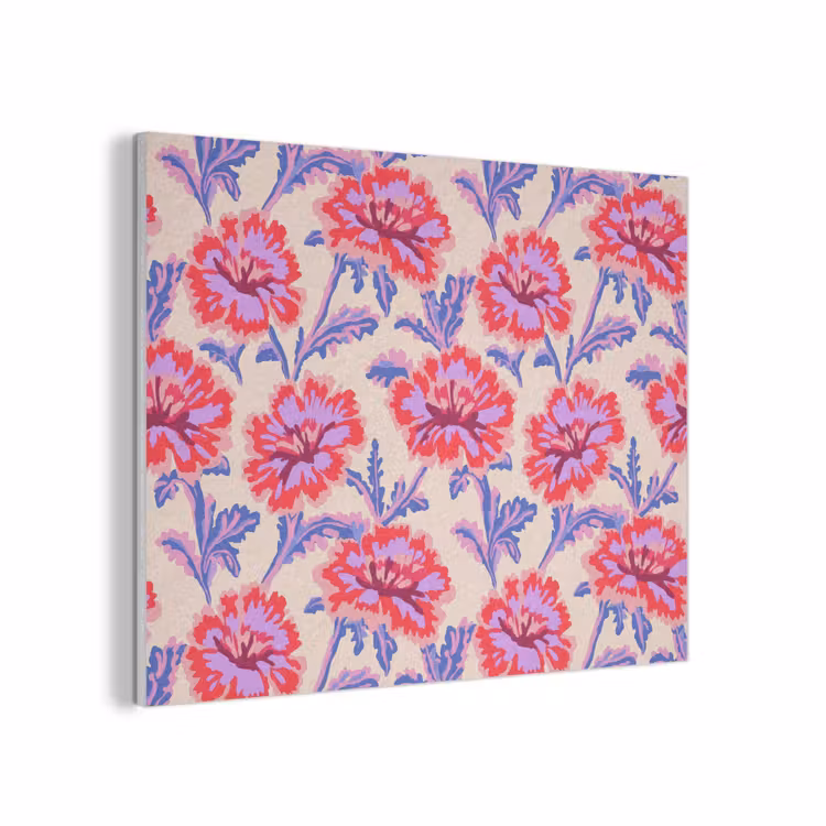 Bloemen - Patroon - Meerkleurig PET vilt klein 837 -3d