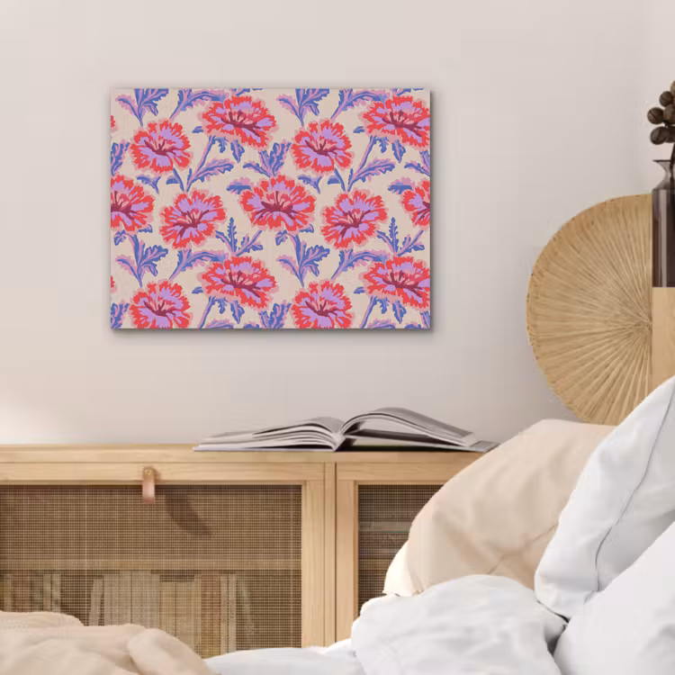 Bloemen - Patroon - Meerkleurig PET vilt klein 837 -sfeer3
