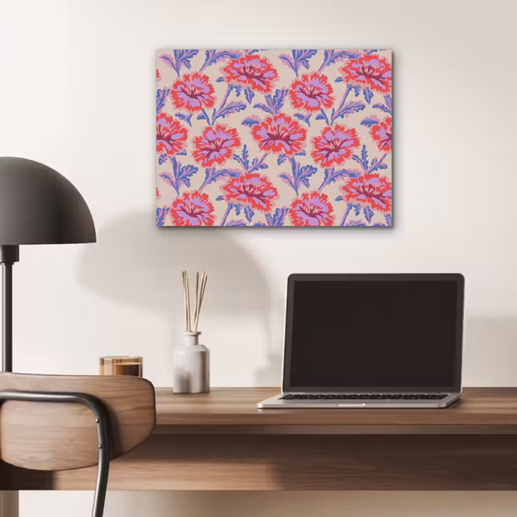 Bloemen - Patroon - Meerkleurig PET vilt klein 837 -sfeer5