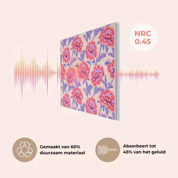 Bloemen - Patroon - Meerkleurig PET vilt klein 837 -USP_NL