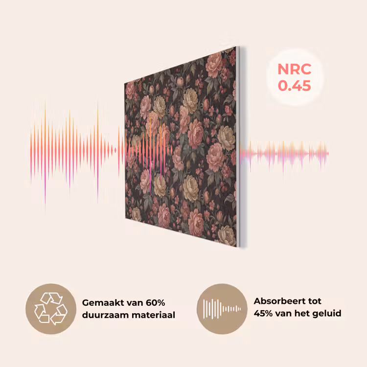 Bloemen - Patroon - Natuur - Vintage - Roze PET vilt klein -USP_NL